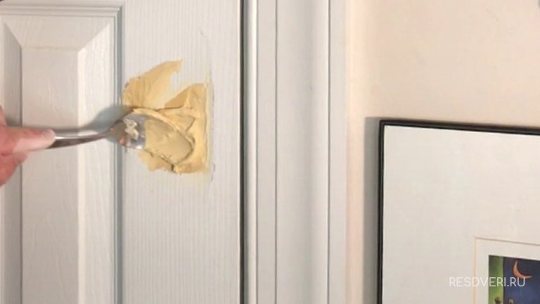 Ремонт полотна межкомнатной двери