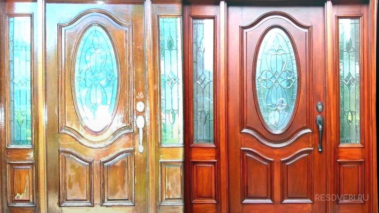 Реставрация двери со стеклом
